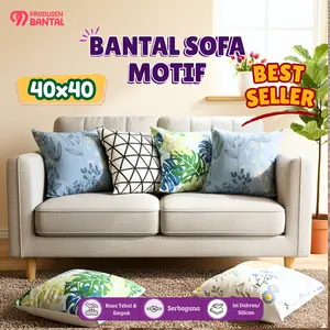 Bantal Sofa Motif Aesthetic Serbaguna 40x40 Untuk Sofa Kursi Tempat Tidur Dekorasi Ruang Keluarga Tahan Lama Nyaman Material Berkualitas