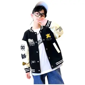 Jaket Anak Laki-Laki Baseball full bordil Bahan Flace Premium Fashion