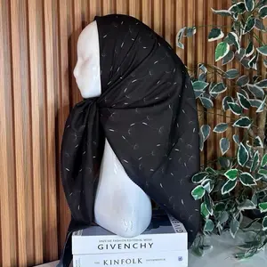 Hijab Motif Safiy Series by HAICO | Hijab Segi Empat Voal Motif Premium Elegan