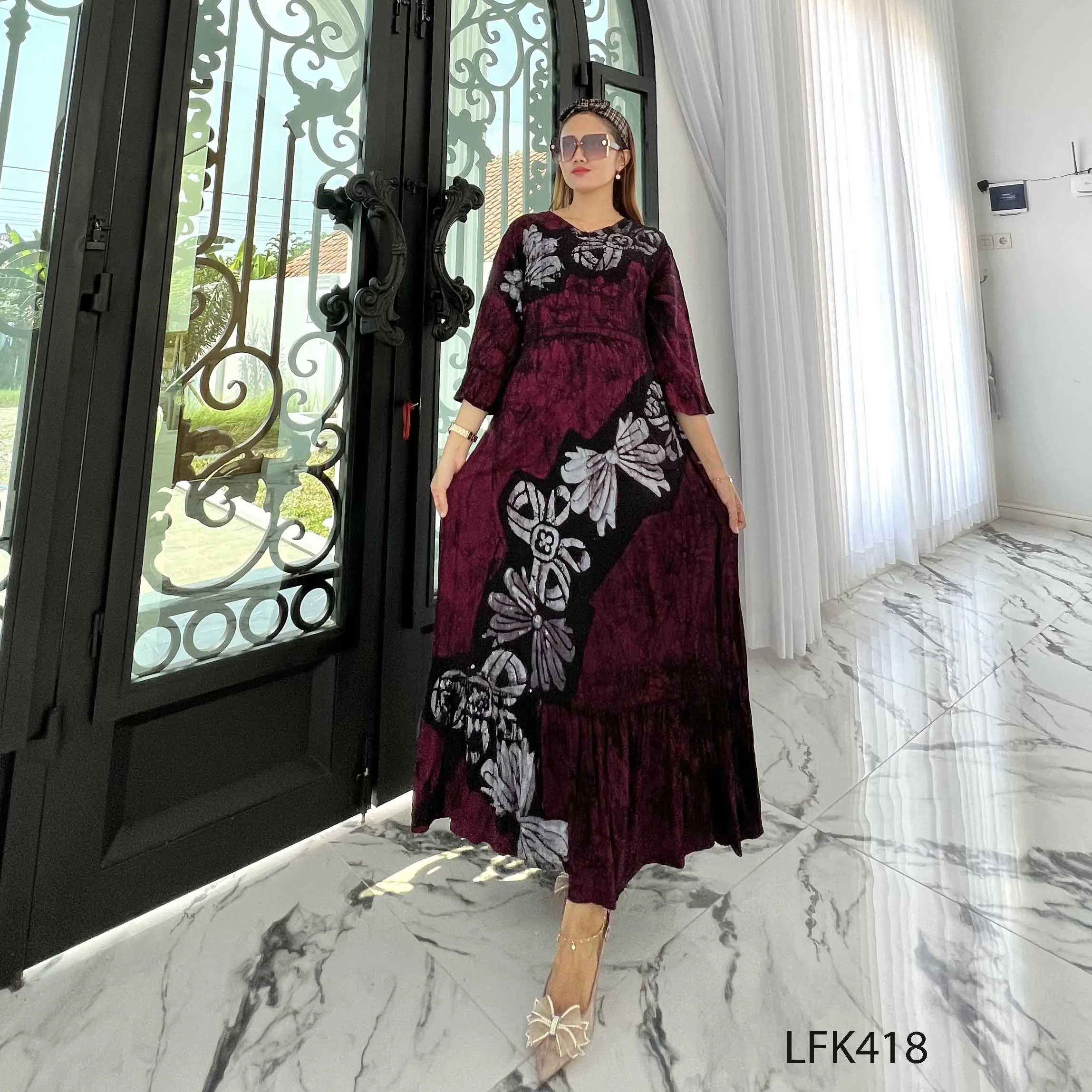LONGDRES / GAMIS BATIK CAP BY VITELA (CO SESUAI KODE)