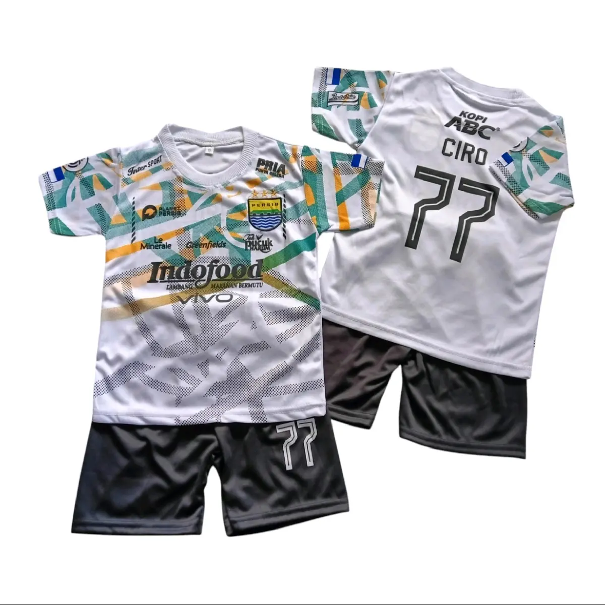 BAJU BOLA PERSIB AWAY SETELAN KOAS BOLA PERSIB UMUR 1 SAMPAI 14 TAHUN Outdoor Sport Anak
