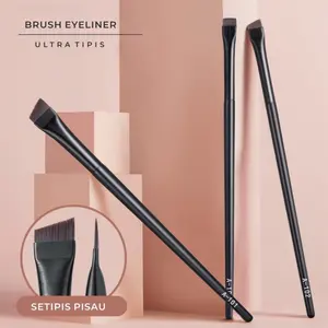 ECER 1 PCS Kuas Alis & Eyeliner Brush Super Tipis Miring A101 A102 A103 untuk Makeup Eyebrow dan Eyeliner Brush