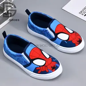 Sepatu Slip On Anak Anak Motif Spiderman Fashion Kasual Anak Trendy