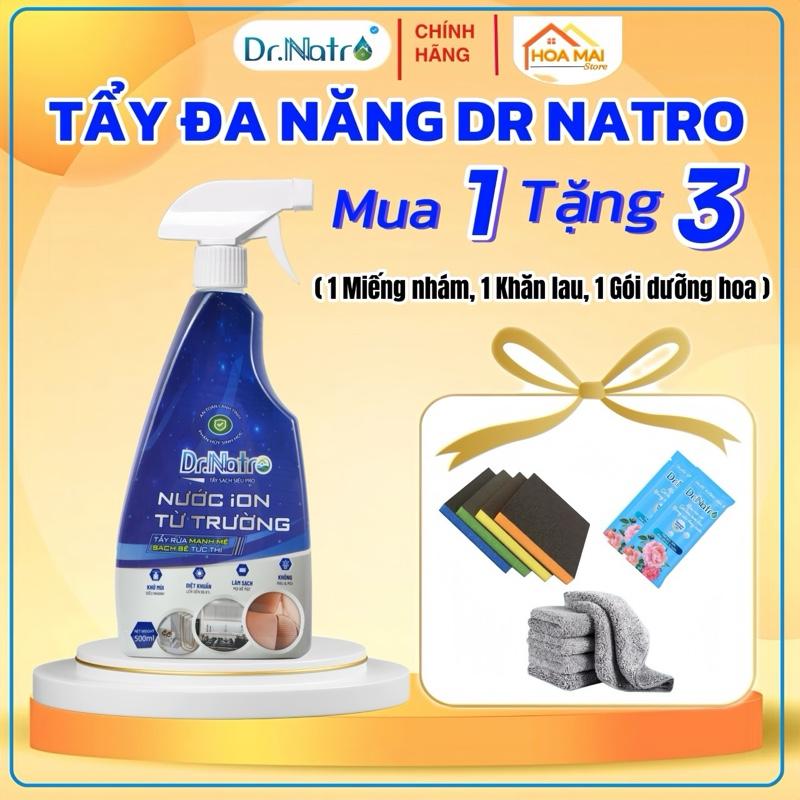 Nước Tẩy Đa Năng Dr Natro Siêu Pro Chai 500ml, làm sạch các vết bẩn lâu ngày. Đồ da, đồ nhựa, đồ sứ, inox, đánh bóng nữ trang