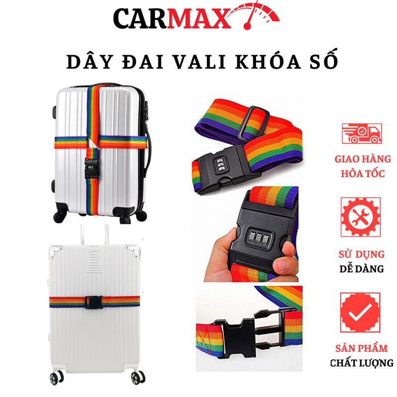 Dây Đai Vali Đai Quấn Vali Có Khóa Số Chống Trộm Thất Lạc Hành Lý Phụ Kiện Khi…