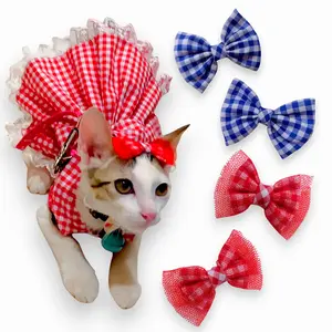 [PITA]|Migo Aksesoris A12| Jepitan Bulu Anabul Kotak Bowtie Dasi Kupu / Kucing/Anjing Pet Cat Dog Ribbon Hair Pin Clip Kalung Bando Hiasan Rambut Kepala