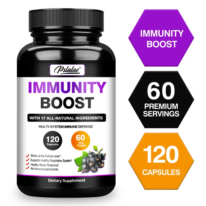 Pslalae - Immune Supplement - with Elderberry, Vitamin C, Zinc - Gluten Free, Non-GMO 0