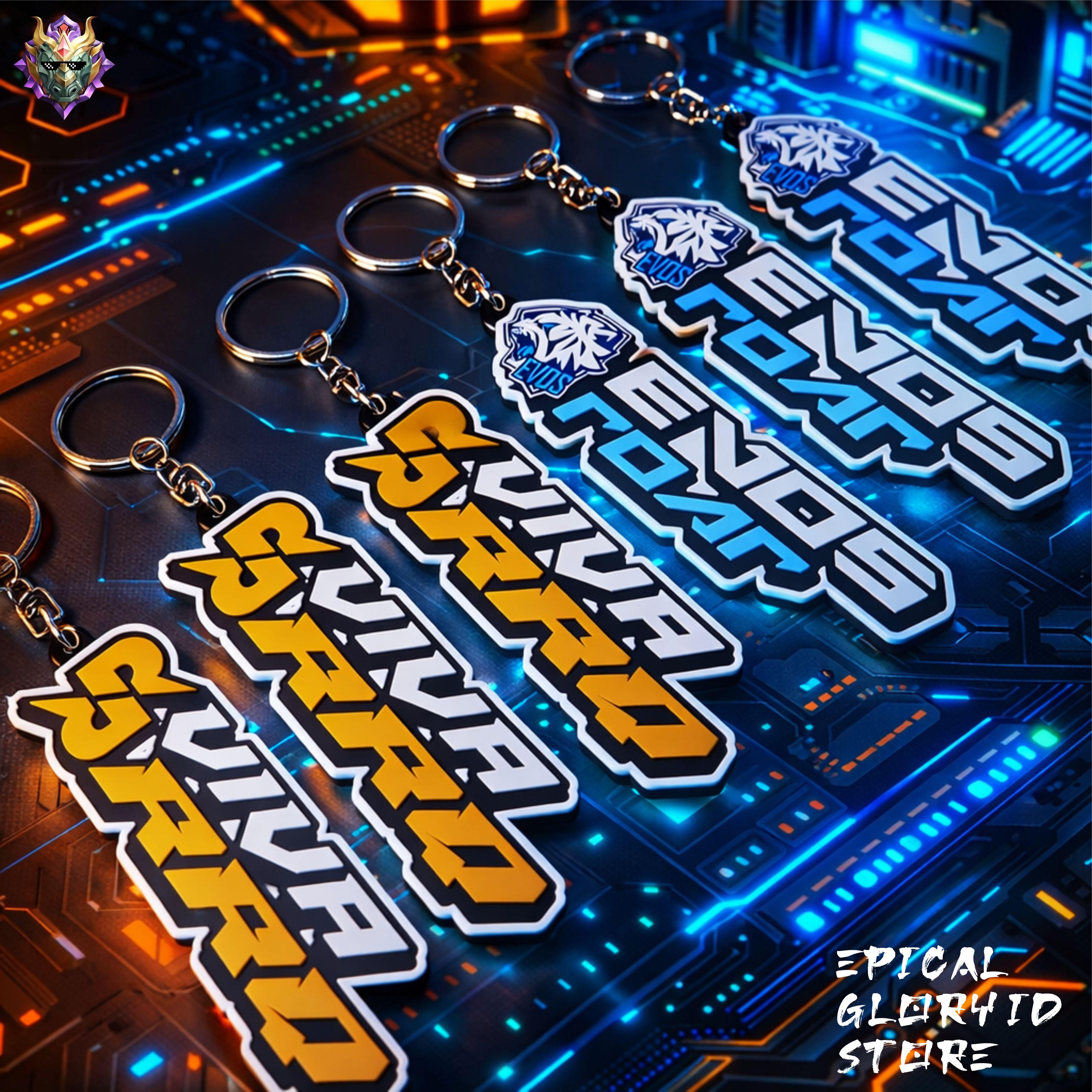 PROMO || Gantungan Kunci karet Team Esports Keychain rubber Team Esports Gantungan kunci Evos Gantungan Kunci RRQ Keychain