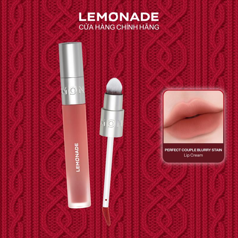Son bùn ẩm mờ mịn lâu trôi Lemonade Perfect Couple Blurry Stain Lip Cream 3.5g