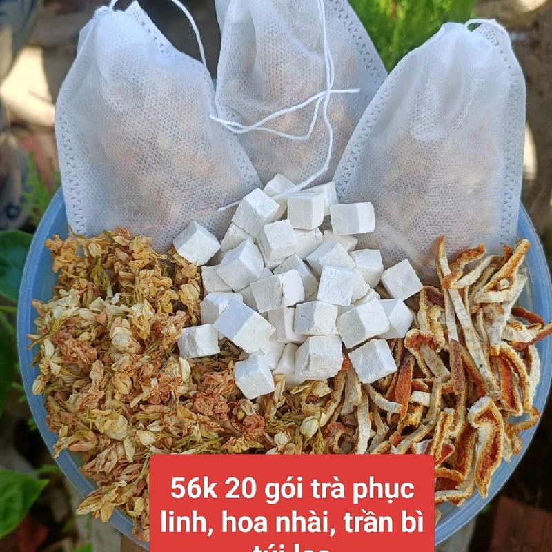 Sét 20 gói trà phục linh, hoa nhài trần bì - Sản phẩm chất lượng