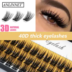 1 kotak  Bulumata  36 kelompok volume C Salah Eyelashes Bushy alami Eyelash ekstensi nesura n5 lashes Kacang Mata Palsu Extension Knotfree Lem eyeless bulu mata kertas naput