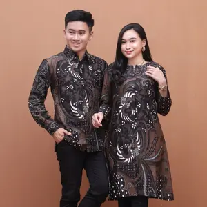 Batik Tunik Couple Modern Set Pakaian Couple Kemeja Batik Pria Panjang Atasan Batik Couple Baju Pasangan Mewah ( HARGA SATUAN )