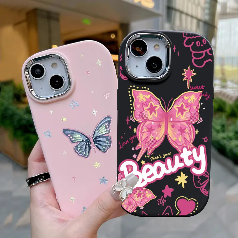 Casing Hp Untuk Samsung Galaxy A06 Case Kesing Cesing pola kupu-kupu Kasing Silikon lemak Softcase 4