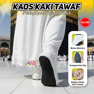 ANP88 Kaos Kaki Tawaf Sa'i Haji Umroh / Alas Kaki Sepatu Tebal Perlengkapan Umroh / Kaos Kaki Tawaf Anti Slip Umroh