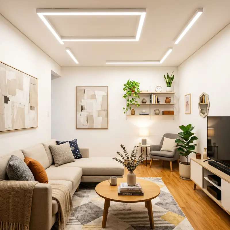 Noci Lampu LED Batten 50 Watt Cahaya Super Putih Terang Hemat Daya