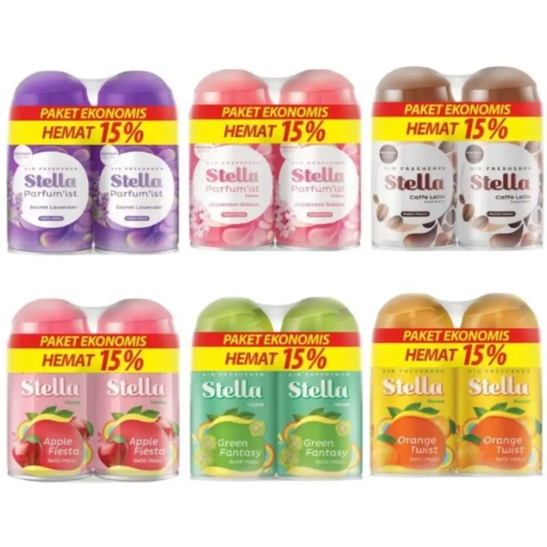 ￼(Isi 2 Pcs) STELLA Air Freshener new Refill Matic | Paket Ekonomis Isi 2 Pengharum