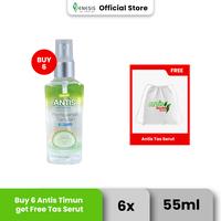 Gambar [Free Tas Serut Antis] - Antis Hand Sanitizer Botol Spray Timun 55 ml (Paket isi 6) dari Enesis Group Kota Administrasi Jakarta Timur 1 Tokopedia