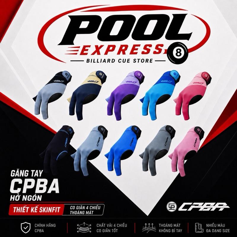 Găng tay bi-a, Bao tay bida hở ngón CPBA [Mẫu V1 V2 - Đủ màu] (Chính hãng)