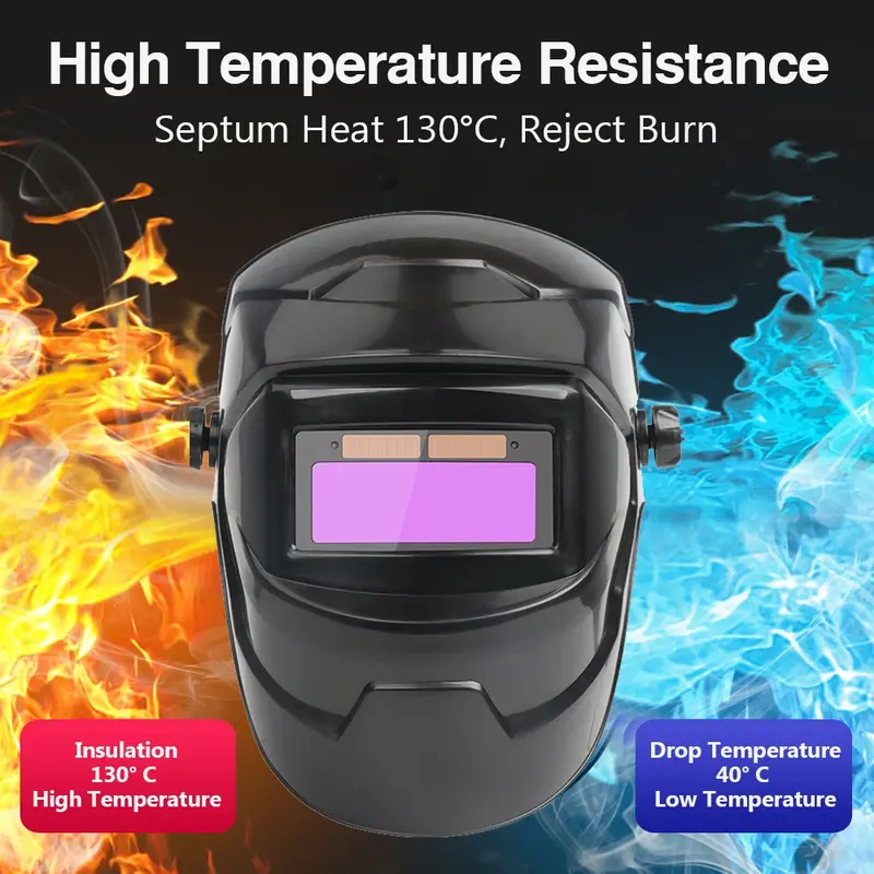 COD CLYNE Helm Las Otomatis otomatis fullface + Senter Led Auto Dimming Color Welding Helmet 2