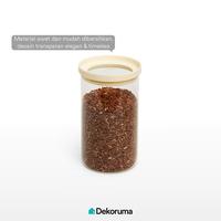 Gambar Dekoruma YUKIKO Toples Bulat Serbaguna / Toples Cemilan / Toples Astor 1000 ml Tutup Silikon dari Dekoruma Official Store Kab. Bekasi 3 Tokopedia