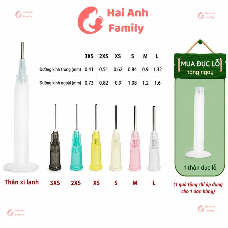 Dụng cụ đục lỗ num ti, binh sữa cho bé - (Tặng thân đục lỗ)
