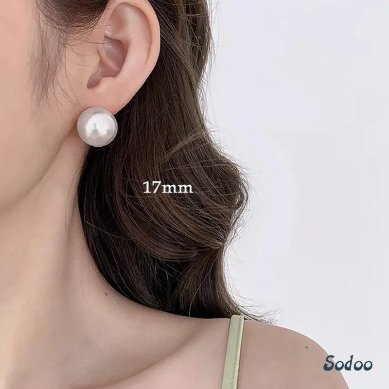 Anting Mutiara Kelas Atas Anting Rasa Desain Ceruk Wanita Anting Trendi Temperamen - SO 1