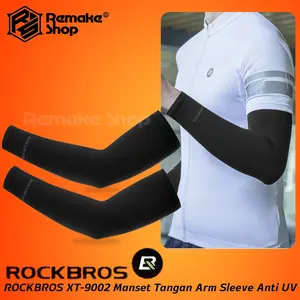 ROCKBROS XT-9002 Manset Tangan Olahraga Sepeda dan Motor Arm Sleeve Anti Panas UV Manset Sambung Baju Kaos Lengan Pendek Panjang Anti Gerah Pria Wanita