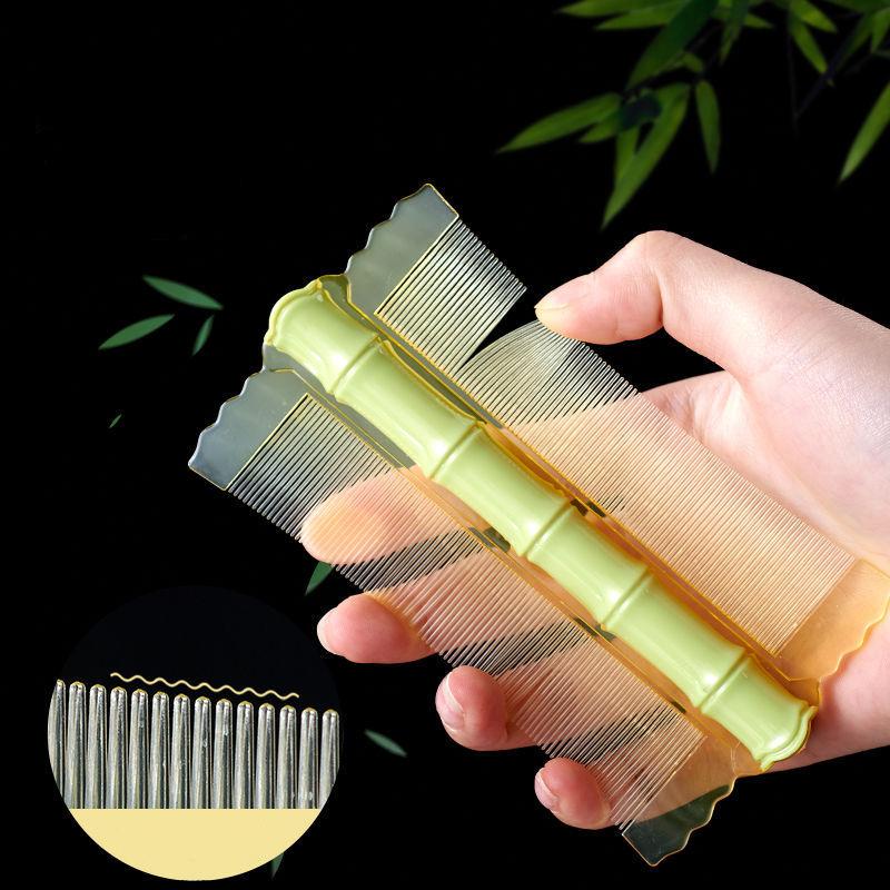 Product Introduction of Sikat Dandanan Buluh, Sikat Kutu Gigi Sangat Padat, Menanggalkan Kelemumur Longgar, Sikat Rambut Dua Sisi, Alat Kulit Kepala Dandruff Dandanan 9