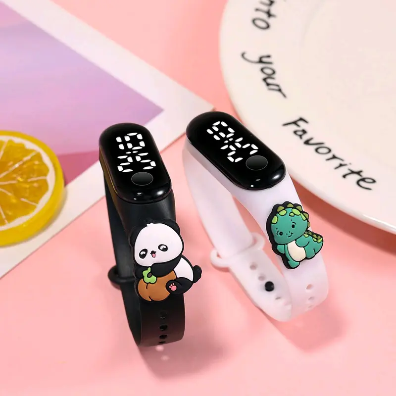 Jam Tangan Anak Karakter Kartun Lucu LED Tahan Air Model Keren Kekinian - Fashion 1