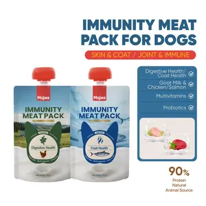 Majes Immunity Meat Pack Wet Dog Food – Chicken & Salmon, Digestive, Urinary & Coat Health, Travel Friendly (100g)