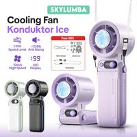 Gambar Skylumba FN68 Pro Mode Ice Cooling High Speed Turbo Portable Mini Fan 199 Level Kecepatan LED Battery Display Bisa Dilipat - Mode Ice Cooling FN68 Pro - Grey Blue dari Skylumba.id Kota Administrasi Jakarta Barat 1 Tokopedia
