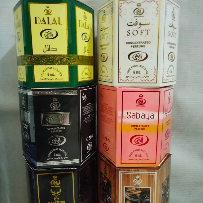 (COD) 1 Box Bisa Campur Isi 6 Botol Parfum Roll On 6ml Non Alkohol Minyak Wangi Oles Uniseks Perfume Wanita 6