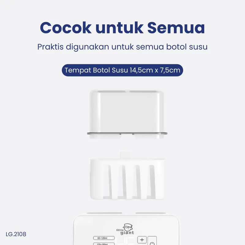 Little Giant Digital 5in1 Double Bottle Warmer Sterilizer Penghangat Botol Susu LG.2108 5
