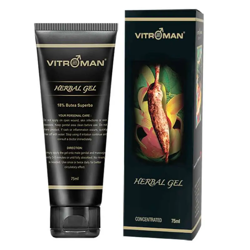 Vitroman Herbal Gel - Maintain Men's Reproductive Health and Function. Use daily