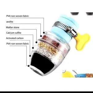 A6 | Filter Sambungan Kran Batu 6 Lapis / penyaring Keran 6 Layer / Saringan Air Kotor Wastafel Flexibel