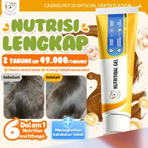 Cassiel Pet Nutri Plus Gel Vitamin Untuk Kucing Anjing Penambah Nafsu Makan Imun Original Pelebat Bulu Anti Rontok Obat Ampuh Murah Nutriplus Gell Repack Ori Asli Bobot Berat Badan untuk Anak Kitten Puppy Induk  pet peningkat imun kucing