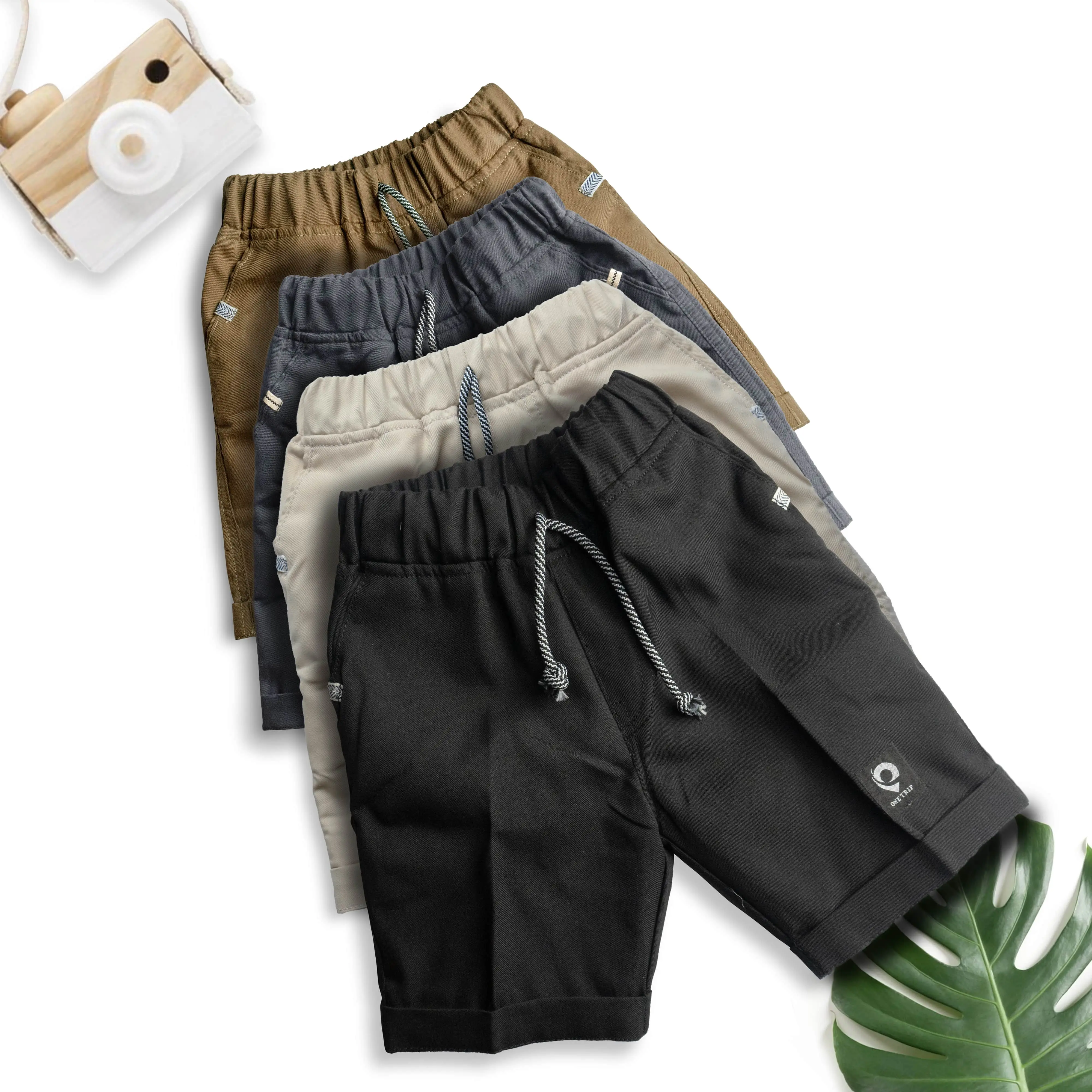 Celana Pendek Anak Laki-Laki Umur 3-12 Tahun Cotton Chino Pinggang Karet - Fashion celana chinos anak laki laki celana anak laki laki celpen cargo Jeans