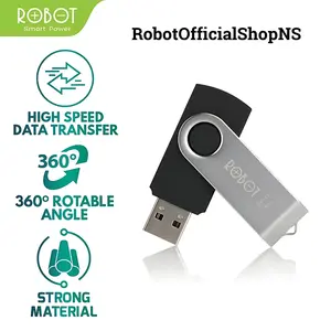 ROBOT Flashdisk 16GB FlashDrive RF116 USB - Garansi Resmi 1 Tahun