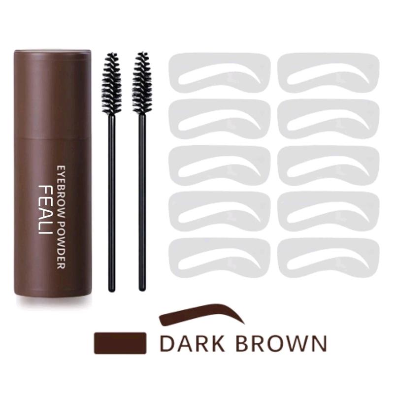 Ibcccndc Eyebrow Powder Waterproof dengan Cetakan Alis Instan - 10 Model 5
