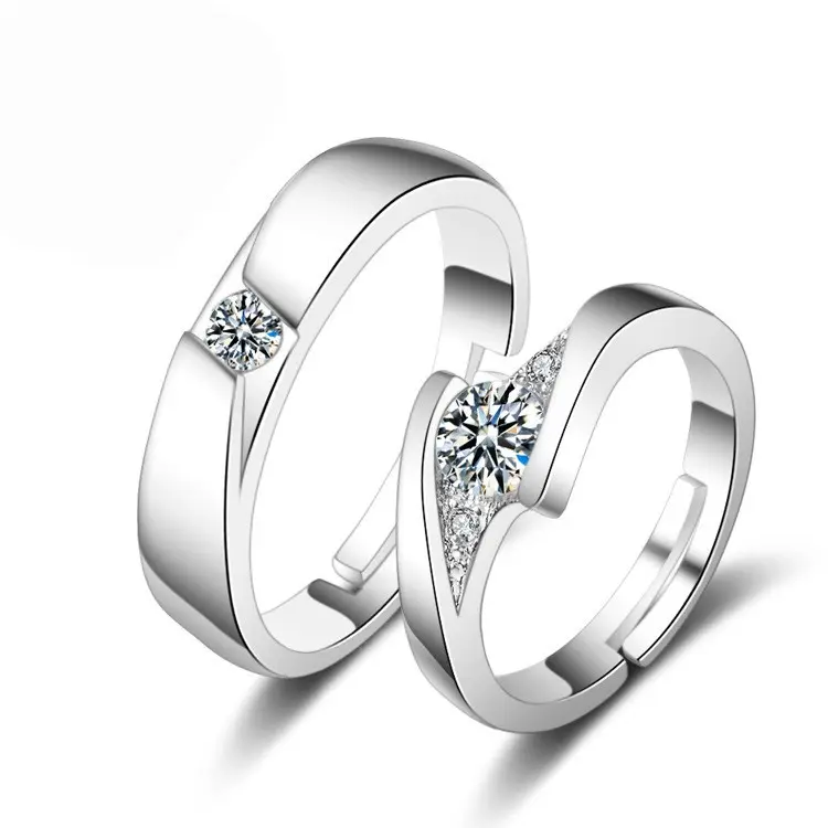 Ladamai 1 Buah Cincin Pasangan Silver / Cincin Pengantin / Cincin Couple / Cincin Pernikahan 7