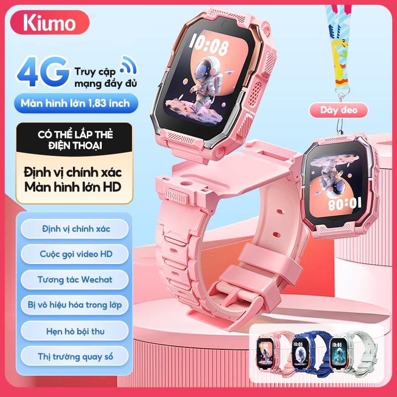 Đồng hồ thông minh trẻ em Kiumo | GPS + WiFi định vị Video Call Microchat Chống nước SOS App quản lý phụ huynh Thể thao Học tập an toàn