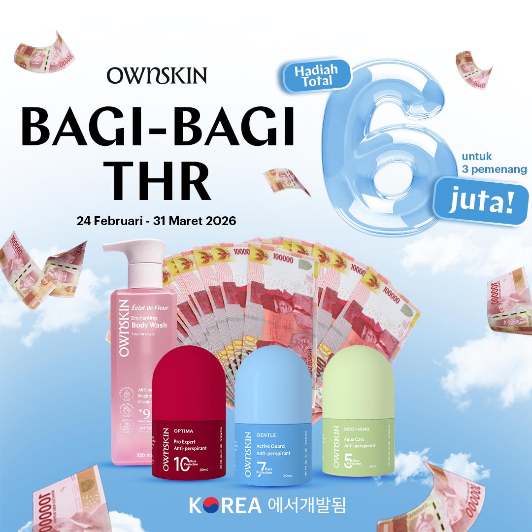 [Special Treat 2+1] BUNDLING PROMO OWNSKIN GENTLE Active Guard Antiperspirant Roll On 30ml 2 Pcs FREE 1 Pcs Boneka Super Imut Ownskin | Limited Edition Gift Bundle