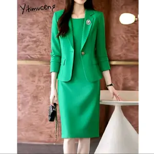 [Alana] Setelan Blazer Wanita & Dress Elegant/Setelan Kerja Dress Wanita Premium