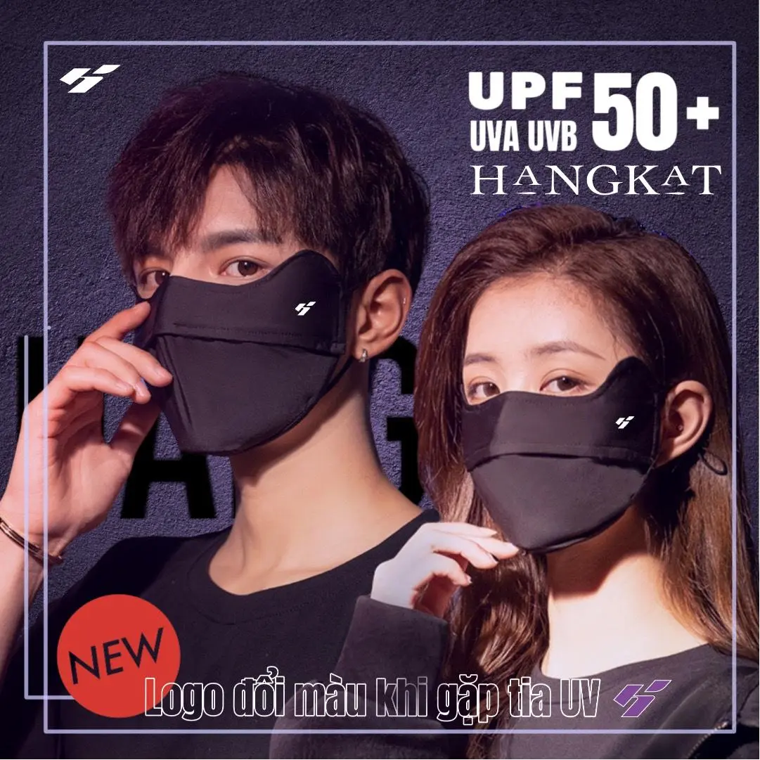 Khẩu Trang Chống Tia UV chống nắng UPF 50+ HANGKAT cao cấp chính hãng