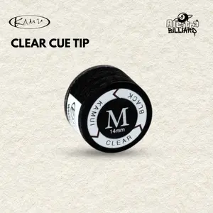 Kamui Clear Black Tip Stick Billiard 14mm Original Japan