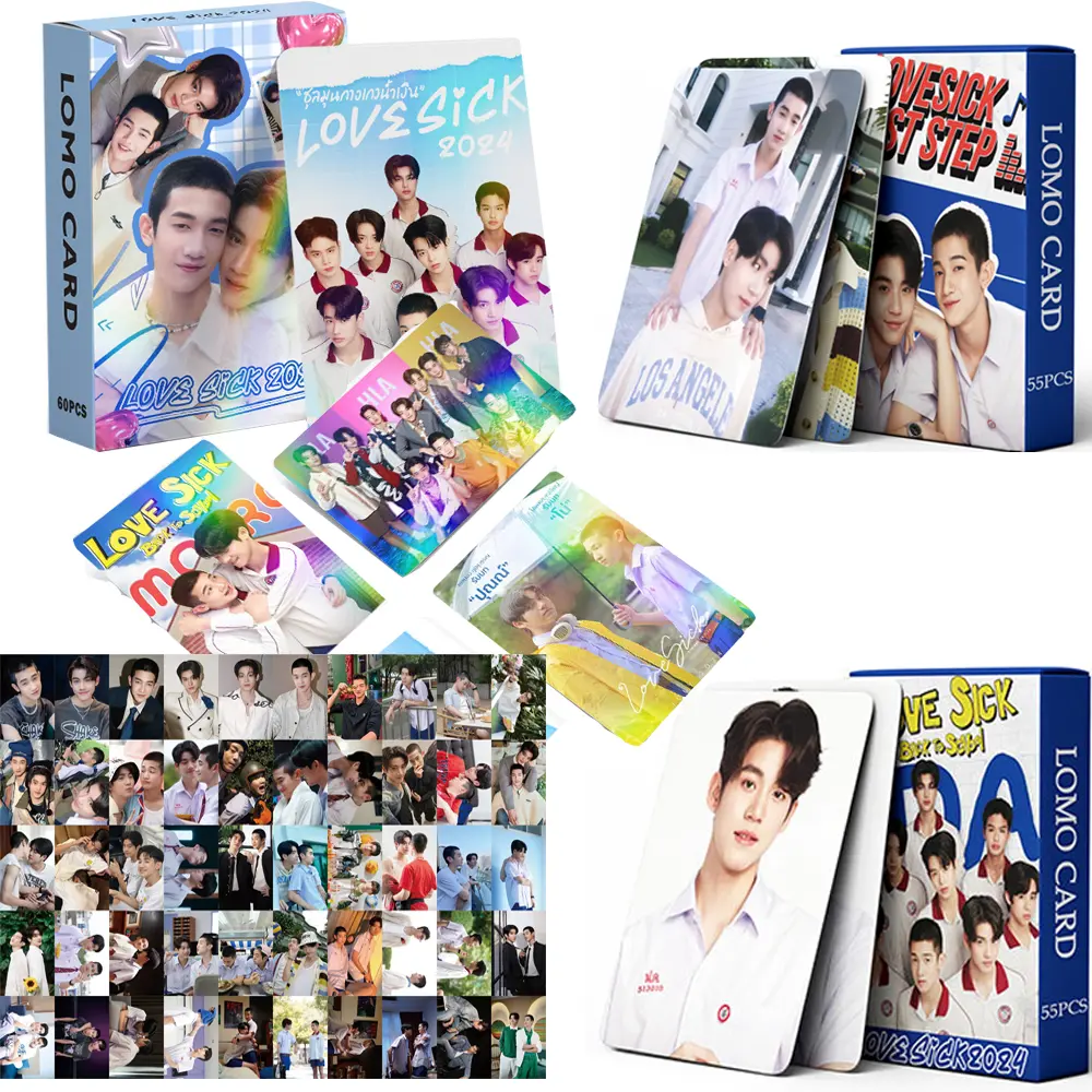 การ์ด Lomo, Love Sick Photocard, 92 ชิ้น, โฮโลแกรม, The Series 2024, การ์ด Lomo, ไม่รับ Pete Mick, เหมาะสำหรับคนรักป่วย