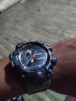 Product Review of LICARR Jam Tangan Pria Olahraga Analog-Digital Fashion Tahan Air Santai Kuarsa Jam Tangan Cowok Original Merek Stopwatch 9528 from F**D 1