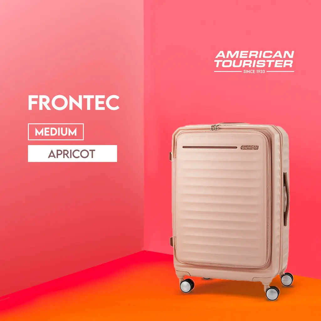American Tourister Koper Hardcase Frontec Medium 25inch TSA AM - Apricot