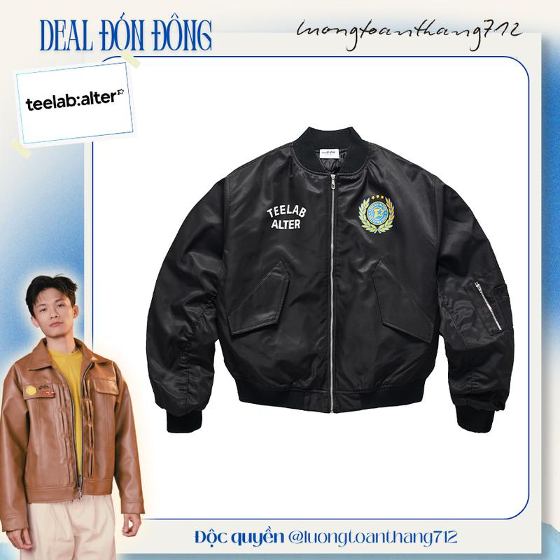   ĐỘC QUYỀN LƯƠNG TOÀN THẮNG  Áo Khoác Bomber Pilot Teelab World Tour Form Boxy Local Brand Unisex AK135 