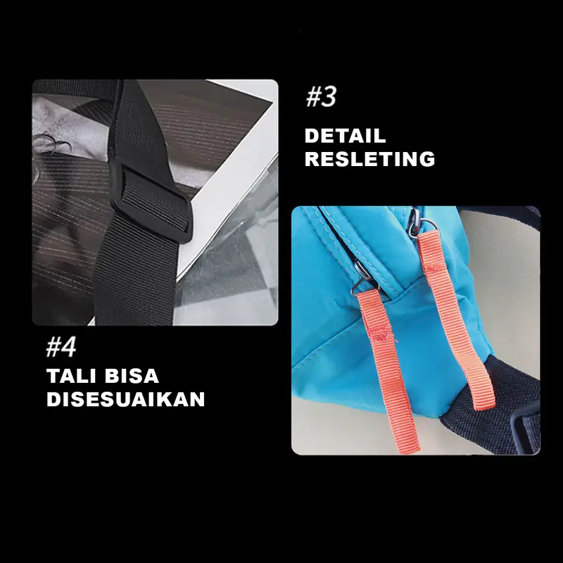 Tas Selempang Tas Bahu Pria Wanita Korean Stylis SlingBag WaistBag Unisex Terabru-LW-3 Pinggang Cowok 4